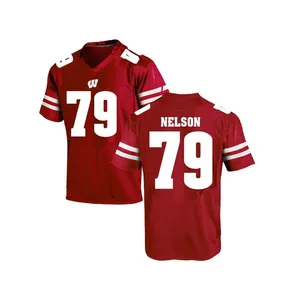 Wisconsin Badgers Under Armour Red NFLPA Licensed #42 TJ Watt Replica  Football Jersey